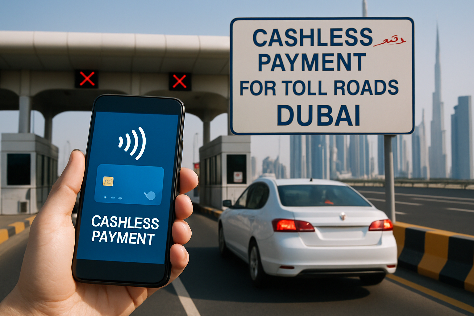 Cashless Payment for Toll Roads in Dubai